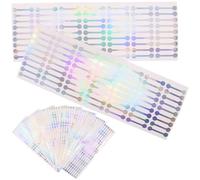 HANABASS Adesivi Sigillanti in Pvc per Imballaggio 3x0,6 Cm Set da 500, Etichette Autoadesive per Flaconi Cosmetici, Oli Essenziali e Tubetti, Finitura Elegante per Confezioni Regalo