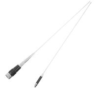 HANABASS Antenna per Radio CB Portatile Marino Argento Pieghevole in Plastico e Metallo 27mhz Compatibile Radio Handheld per Uso Nautico