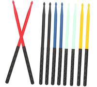 HANABASS Bacchette per Batteria 5A Antiscivolo Colorato Set 5 Pezzi per Esercizi e Pratiche Jazz e Percussioni Accessori per Strumenti Musicali