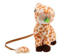 HANABASS Bambola magnetica sulla spalla Costume per giraffa imbottita costume da festa per animali giocattolo di spalla animale realistica costumi animali per ragazze Peluche Marrone chiaro