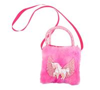 HANABASS borsa a tracolla in peluche unicorno Spalla borsa da viaggio borsa soffice Borsa a tracolla leggera borse per diario con serratura per ragazze Mini borsa a tracolla stoffa