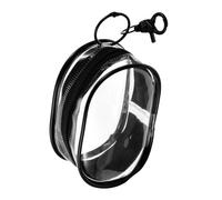 HANABASS Borsa Trasparente in Pvc Borsa Portaoggetti per Gioielli e Cavi di Ricarica Organizzatore Leggero per Viaggi Sport e Uso Quotidiano