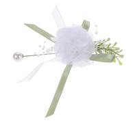 HANABASS Boutonniere da Matrimonio dal Design Classico con Fiori Artificiali Accessorio Elegante per Sposi Testimoni e Ospiti per Matrimoni Balli e Feste Speciali