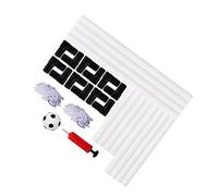 HANABASS Calcio Gonfiabile Portatile con Porte Calcio Pallone e Pompa Outdoor Rete Allenamento Sicura e Durevole per Attività Indoor Ed