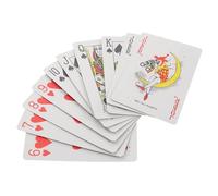 HANABASS Carte da Gioco Braille e Caratteri Grandi per Non Vedenti e Ipovedenti, Mazzo Tattile Ergonomico per Apprendimento e Intrattenimento Inclusivo di Adulti e Ragazzo Ragazza