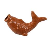 HANABASS Ceramic Fish Fountain Spitter For Garden Carp Water Outlet Sculpture With Lifelike Design Easy Installation For Outdoor Ponds And Courtyards
