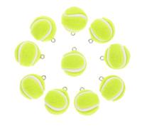 HANABASS Ciondoli a Forma di Pallina da Tennis 3D 10 Pezzi 2 CM per Braccialetti Fai da Te e Accessori Sportivi da Regalo per Tennisti