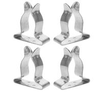 HANABASS Clip a Molla in Acciaio Inox 4 Pezzi per Barca e Kayak Morsetti Porta Pagaia e Supporto Canna da Pesca per Attrezzature Marine Fissaggio Resistente per Pagaie e Ganci da Pesca