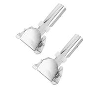 HANABASS Clip di Ricambio in Ferro per Manico della Scopa, Morsetto Rotante per Asta di Pulizia Industriale, Set 2 Pezzi per Uso Commerciale e Manutenzione Efficiente