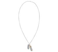 HANABASS Collana da Uomo Pendente a Piuma in Lega Retrò Ciondolo a Pennacchio Resistente Accessorio Moda per Regalo in Occasioni Speciali