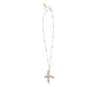 HANABASS Collana Donna con Perle Barocche e Croce Minimalista Accessorio Religioso Ipoallergenico per Battesimo e Natale Simbolo di Fede e Spiritualità Elegante