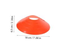 HANABASS Coni Allenamento Calcio Rosso con Cinghie Dischi Ostacolo Agilità Resistenti Preparazione e Partite Football