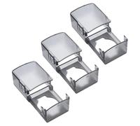HANABASS Copertura Abs Bambini Sicurezza e per Serratura Porta in Installazione Semplice Nero 3 Pezzi, Previene Blocco Accidentale Appartamenti e Stanze Multiple