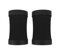 HANABASS Cuscinetti per Gomiti e Polsi Antiscivolo 3d in Schiuma Imbottita Nera, Set da 2 per Pilates, Plank e Yoga, Protezione Articolare Ergonomica per Esercizi a Casa e Palestra