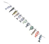HANABASS decorazioni per feste di pensionamento Forniture per la pesca Decorazioni per banner con competizione di pesca Fandiera di pesca divertente Banner di pesca di buon compleanno Carta