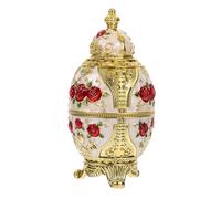HANABASS Dispenser Stuzzicadenti Vintage in Plastica Rossa Decorazione a Rosa per Tavolo da Pranzo, Contenitore Portatile Funzionale e Creativo per Uso Domestico