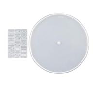 HANABASS DIY Roman Numeral Mold, Wall Clock Dial Mold in Silicone, Round, Flexible, Epoxy Casting, for DIY Wall Clock Decoration
