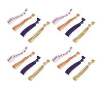 HANABASS Fasce Elastiche Multicolore 20 Pezzi per Chioma Sportive per Nodo Prevengono Segni e Dolori al Cuoio Capelluto per Baseball per Donne e Atlete