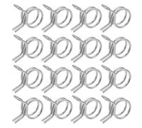 HANABASS Fascetta Stringitubo a Molla in Acciaio Inox 100 Pezzi | Argento, per Tubo in Silicone e Accessori Auto, Facile Manutenzione, Resiste a Usura e Rottura