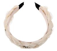 HANABASS Fascia Larga per Capelli Donna Estetica Intrecciata Elegante Accessorio Versatile per Bellezza e Routine Viso Comfort e Fissaggio Sicuro per Feste e Uso Quotidiano