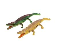 HANABASS Giocattolo Imitazione Alligatore Urlante 40cm Set 2 Per Ragazzo Giocattolo Modellistico Realistico in Materiale Sicuro Per Bagno e Educativo Design Attraente Per Sviluppo Della Destrezza