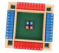 HANABASS Gioco da Tavolo in Legno con Dadi Numerici per Giocatori Gioco da Viaggio Antiscivolo per Feste e Intrattenimento Divertente e Interattivo per Adulti e Famiglie
