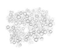 HANABASS Gocce di Rugiada Realistiche 1050 Pezzi Autoadesive Rotonde in Resina 3-6mm Senza Sbiadire per Scrapbooking e Creazione di Biglietti Fai da Te