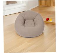 HANABASS Gonfiabile con Superficie Floccata Antiscivolo per Esterni Poltrona Portatile per e Barbecue Pouf ad Aria Resistente e Confortevole per Adulti