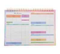 HANABASS Libro Mastro Finanziario B5 Design Portatile e Carta Resistente per Ufficio e Casa, Planner Settimanale e Tracker delle Spese per Gestione Budget