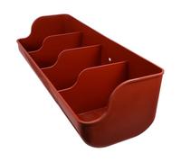 HANABASS Mangiatoia per maiale con 4 scomparti per mangimi per maiali, capre e pollame, contenitore di alimentazione agricolo, 18.11X7.09X5.12 pollici, facile da pulire