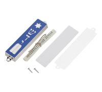 HANABASS Mezuzah Decorativa Pergamena e Scrittura Tradizionale, Custodia in Lega di Zinco Simboli Religiosi, Arredamento Ebraico per Casa, Ufficio e Ambienti Sacri, 94x20mm