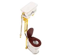 HANABASS Mini Vasino Decorazione Piccolo Bagno Casa Delle Bambole In Miniatura Mobili Per Bambole Scena Tazza Del Water Mini Casa Giocattolo Mini Wc Realistico Ceramica Colorata