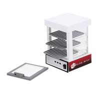 HANABASS Mobile Per Esposizioni Alimentari Mini Casa Delle Bambole Piccolo Kit Armadio Coibentato Gabinetto Del Display Delle Bambole Di Armadio Per Il Pane Bianca Plastica