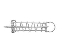 HANABASS Molla di Ormeggio 10,63x1,97 in Acciaio Inossidabile, per Barche | Funi di Ormeggio e Barche da Pesca, Assorbimento Urti, Resistenza alla Fatica, Colore Argento