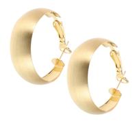 HANABASS Orecchini Cerchio Spessi e Vuoti in Metallo Dorato Stile Vintage Retrò Leggeri e Resistenti Design Minimalista per Donna Regalo per Festa della Mamma e San