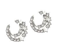 HANABASS Orecchini Donna Stelle Brillanti in Gioielli da Festa Eleganti e Resistenti per Compleanno e Uso Quotidiano