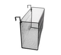 HANABASS Organizer per Divisorio Scrivania Nero in Metallo, Mensola | Struttura a Livelli, Installazione Flessibile e Altezza Regolabile, per Ufficio e Workstation