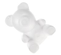 HANABASS Orso in Schiuma Bianco per Progetti di Arte e Mestieri DIY Decorazione Floreale e Modello per Matrimonio