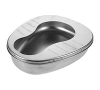 HANABASS Padella in Acciaio Inox da Letto per Adulti Uomini e Donne Anziane Design Portatile e Capiente per Uso Ospedaliero e Domestico