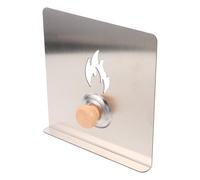 HANABASS Paravento per Stufa a Legna in Acciaio Inox 20x20 Cm, Piastra Deflettrice Paraspruzzi Resistente al Vento, Copertura Compatta per Braciere Adatta a Uso Domestico e All’aperto