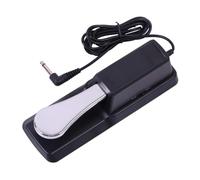 HANABASS Pedale Sustain per Tastiera Elettronica Nero Pedale in Lega Antiruggine con Funzione Half-pedal Espressiva Base Antiscivolo per Pianoforti Digitali e Strumenti Elettrici