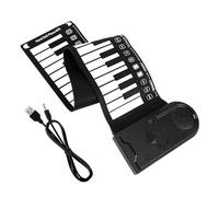 HANABASS Pianoforte Elettronico Portatile Pieghevole a 49 Volume Regolabile e Funzioni Multiple per Principianti Pianoforte Arrotolabile Flessibile per Versatile