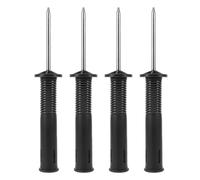 HANABASS Picchetti a Molla per Bandierina d'Angolo da Calcio 4 Pezzi Base Stabile e Alta visibilità Ancoraggio a Terra per Asta Portabandiera per Allenamento di Calcio e Esercizi di