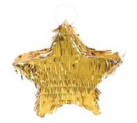 HANABASS Pignatta a Forma di Stella in Lamina D'oro per Feste di Compleanno, Contenitore per Caramelle e Giocattolo, Accessorio Multifunzionale per Giochi e Celebrazioni, Set da 1