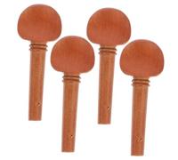 HANABASS Piroli per Violino Superficie Liscia e Lucidata 4 Pezzi in Legno di Giuggiolo per Conservare la Paletta per Violino 3/4 e 4/4