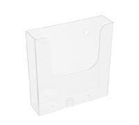 HANABASS Portadocumenti da Parete Trasparente in Plastica Base Stabile, Espositore per Opuscoli e Cartelle Verticali per Ufficio, Organizer per Documenti e Porta Riviste A5