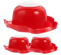 HANABASS Protezione Dita per Grattugia Verdure 3 Pezzi, Supporto Porta Verdure Triturate Rosso, Utensile Manuale per Tritare Fagiolini, Accessorio Cucina Sicuro e Facile da Pulire,