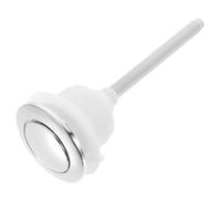 HANABASS Pulsante di Scarico Wc Singolo in Abs Argento per Tavoletta Bagno Resistente e Non Facile da Rompere, Design Robusto per Casa e Bagno Colore Casuale