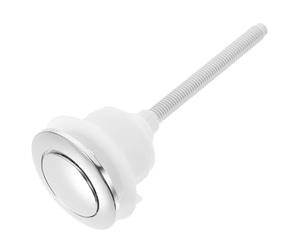 HANABASS Pulsante di Scarico Wc Singolo in Abs Argento per Tavoletta Bagno Resistente e Non Facile da Rompere, Design Robusto per Casa e Bagno Colore Casuale