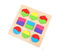 HANABASS Puzzle Legno per Geometrico Educativo Montessori per Ragazzi e Ragazze con Grandi Sicuro e Lisci Sviluppo Abilità Motorie e Cognizione per Attività Indoor e Outdoor